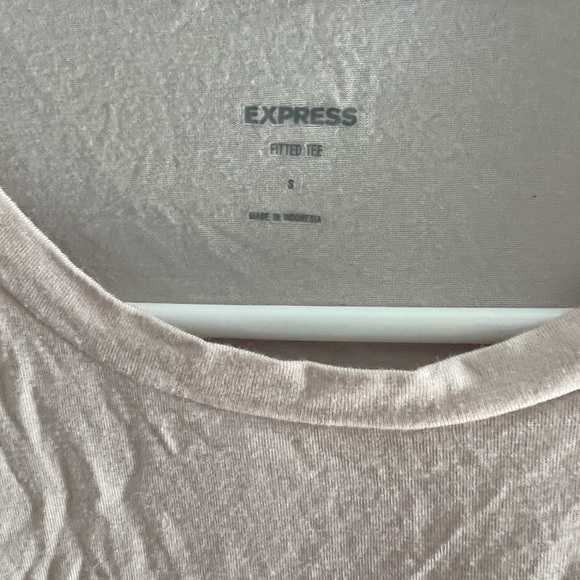 Set of 3 Express fitted tshirt size small. Blue, light pink and light grey - Picture 8 of 9